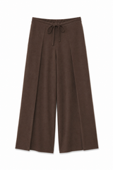 Pantalone a gamba larga - MARRONE