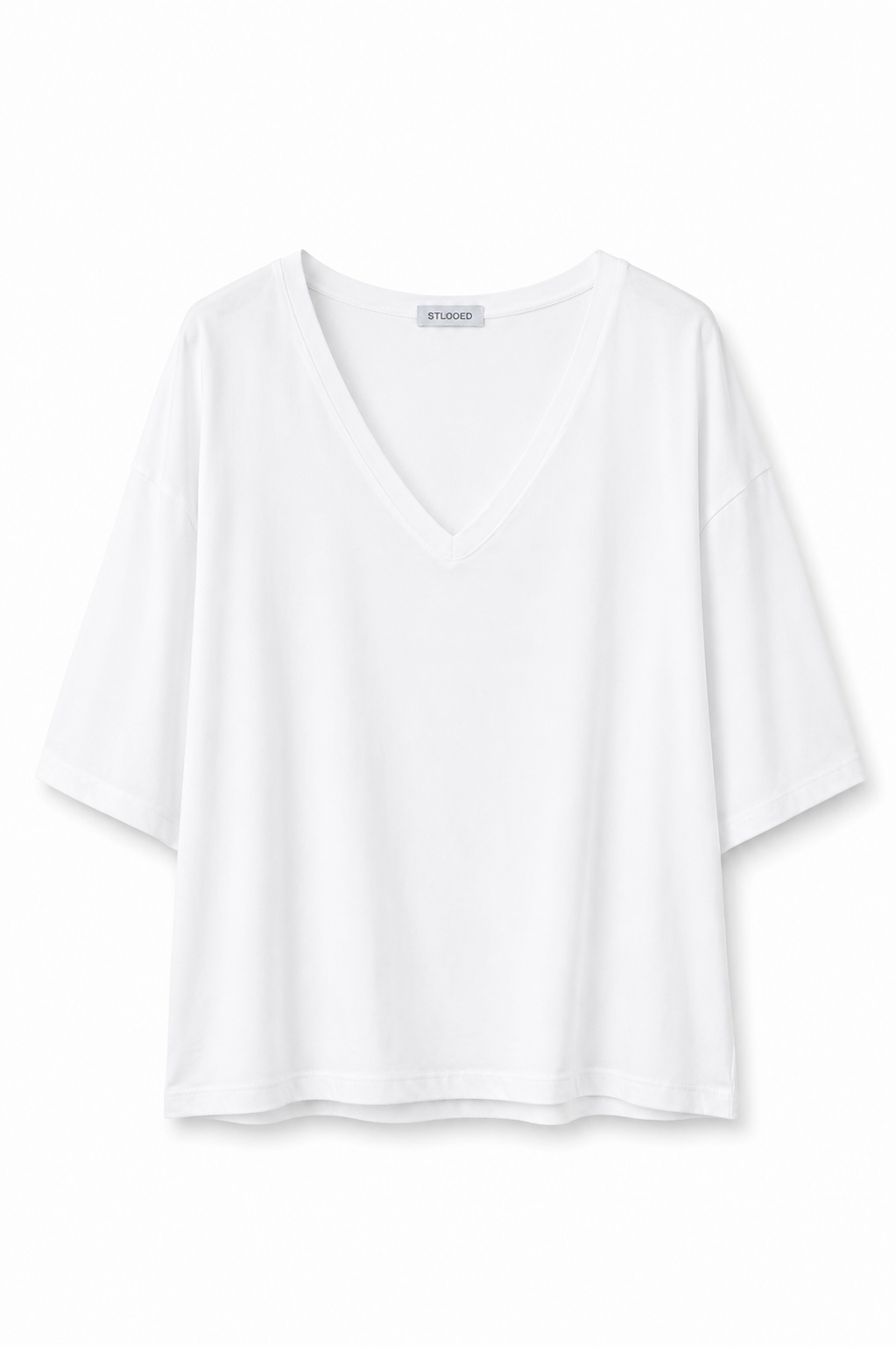 Maglia scollo a V - BIANCO