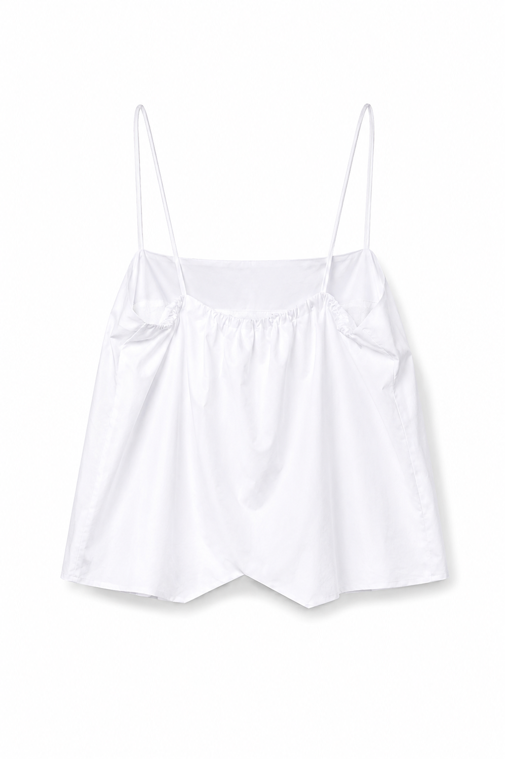 Top spalline a palloncino - BIANCO