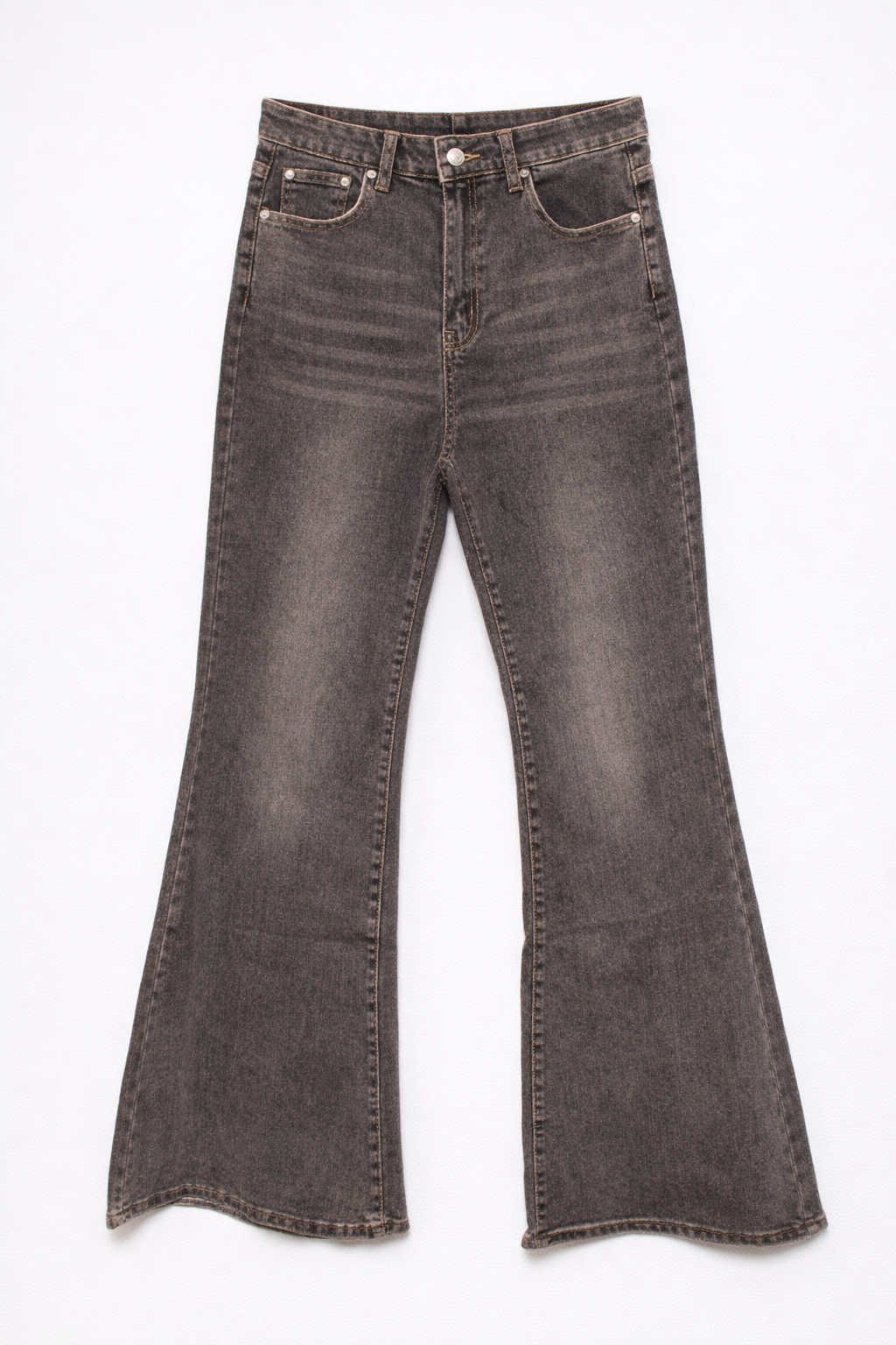 Jeans bootcut gamba larga - DENIM GRIGIO
