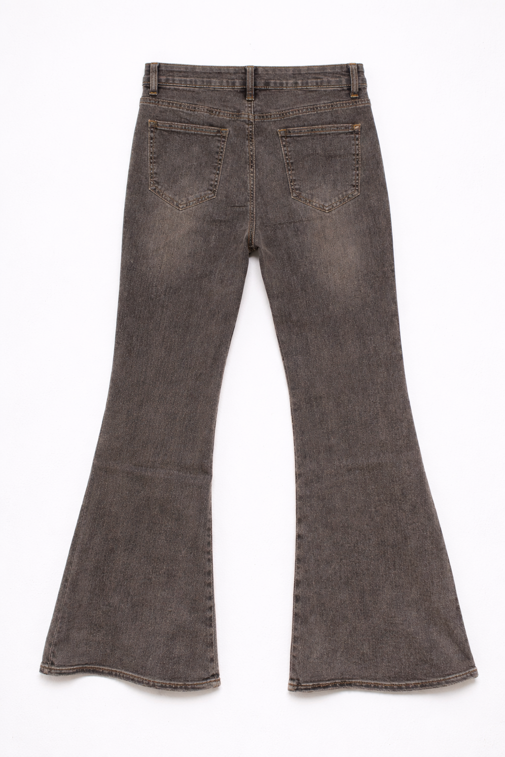 Jeans bootcut gamba larga - DENIM GRIGIO