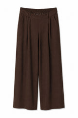 Pantalone wide leg - Marrone