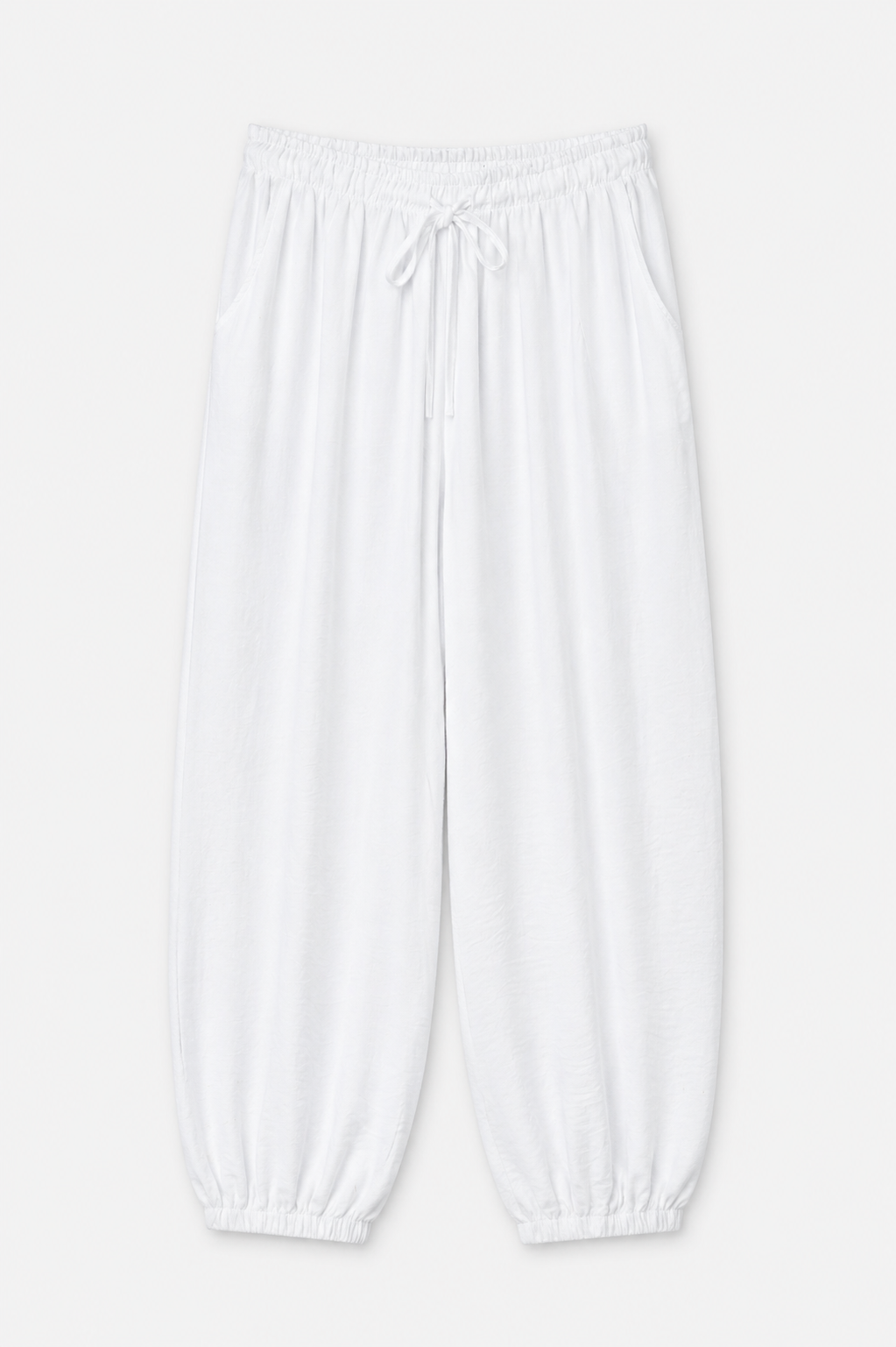 Pantalone morbido balloon - BIANCO