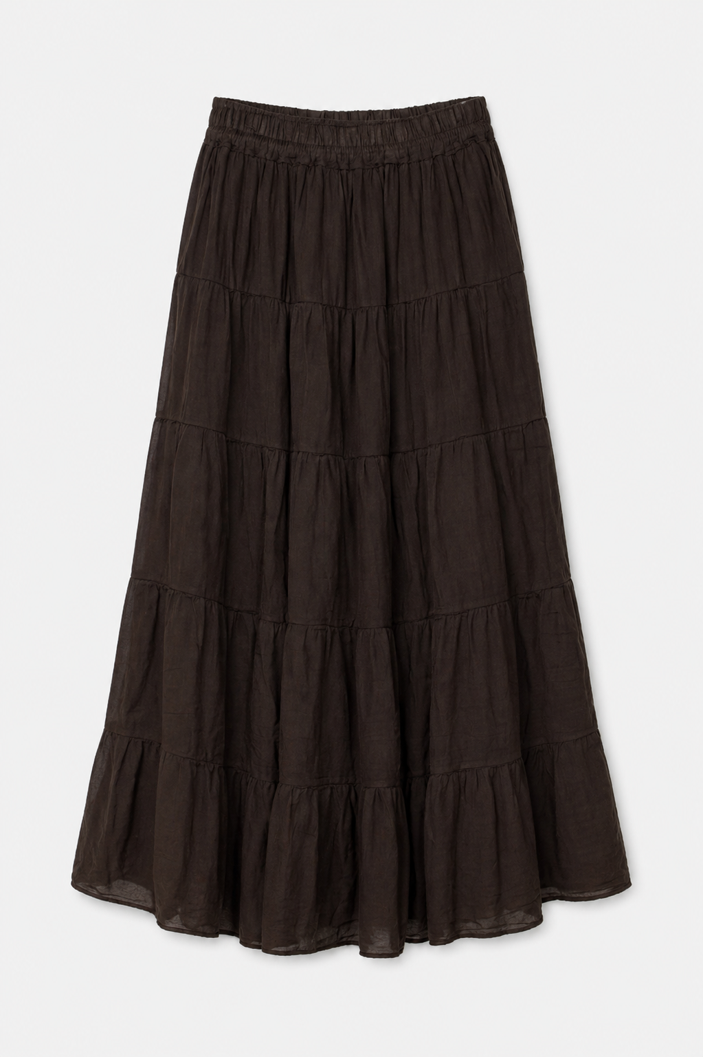 Gonna midi boho - MARRONE