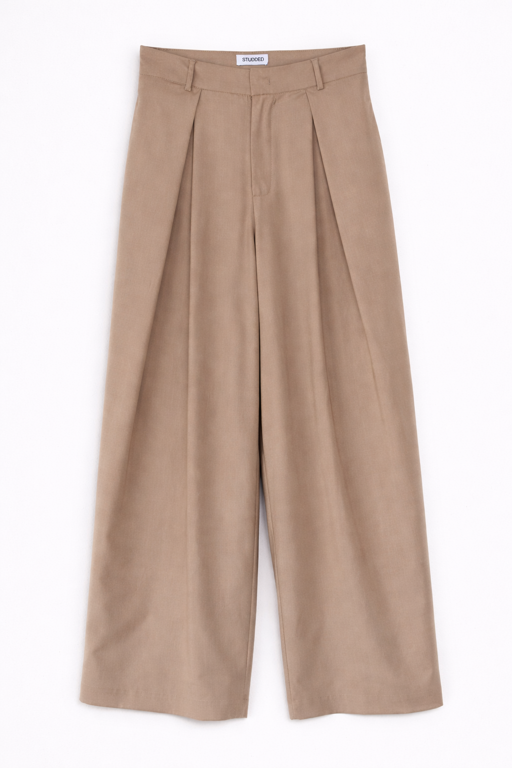 Pantaloni con pinces - BEIGE