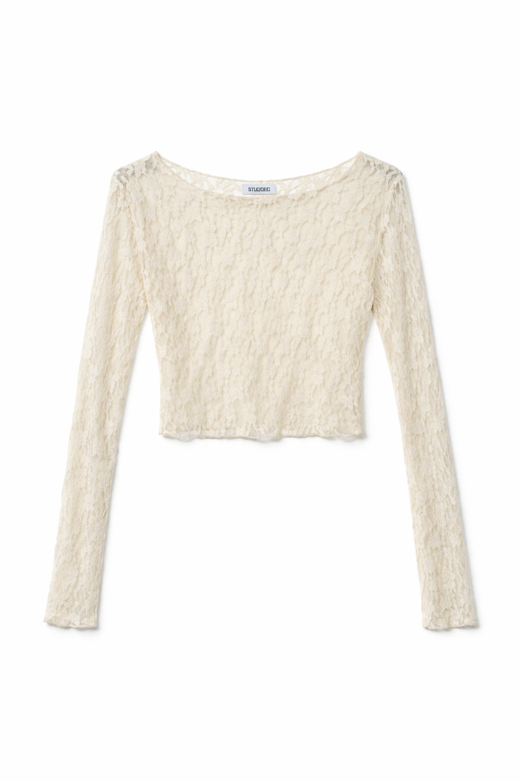 Maglia crop in pizzo - BURRO