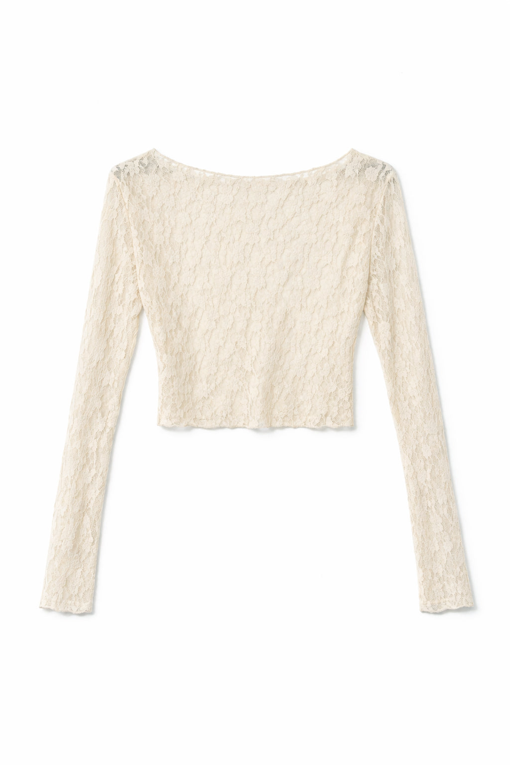 Maglia crop in pizzo - BURRO