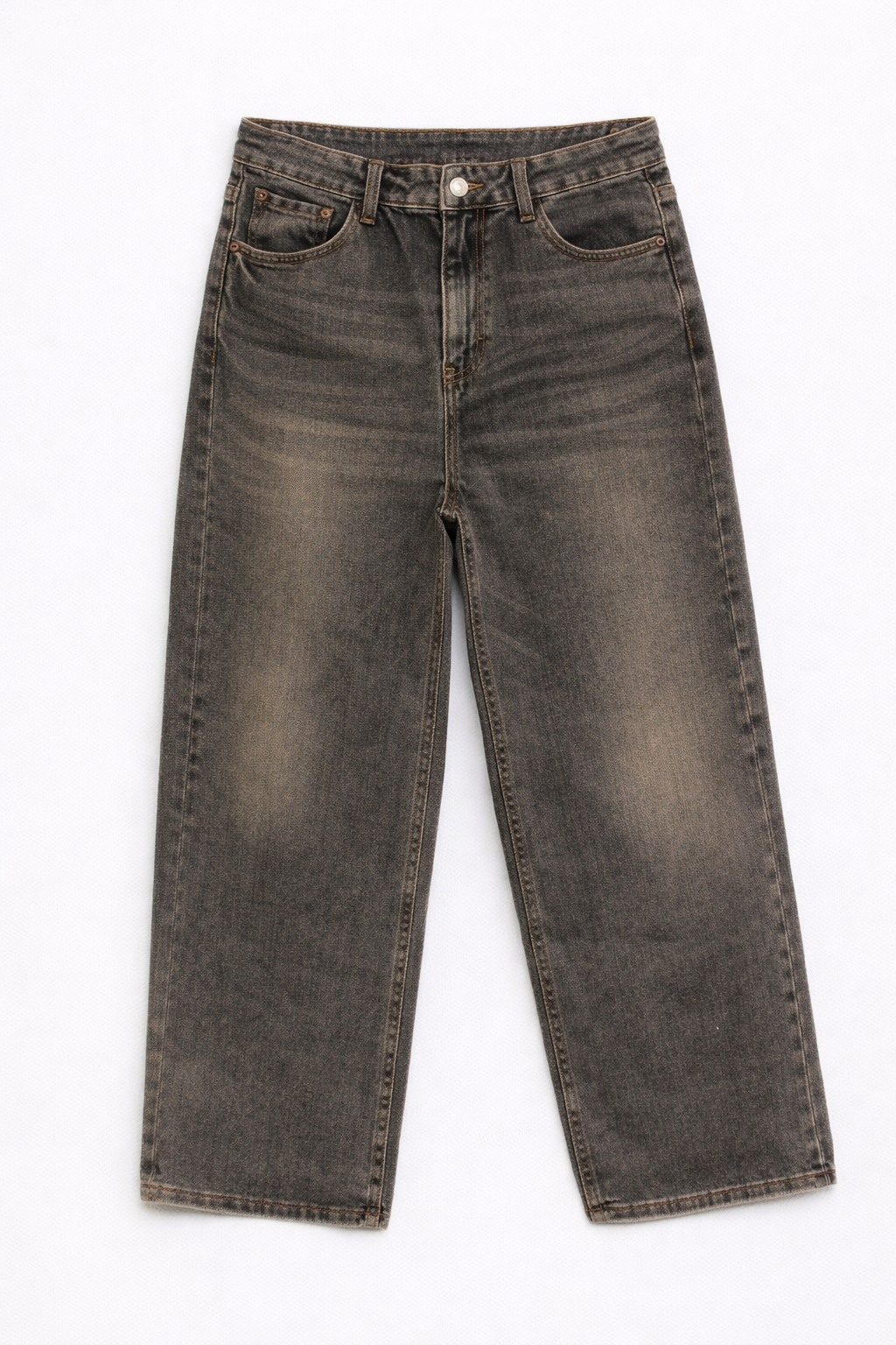 jeans baggy folded - nero stone