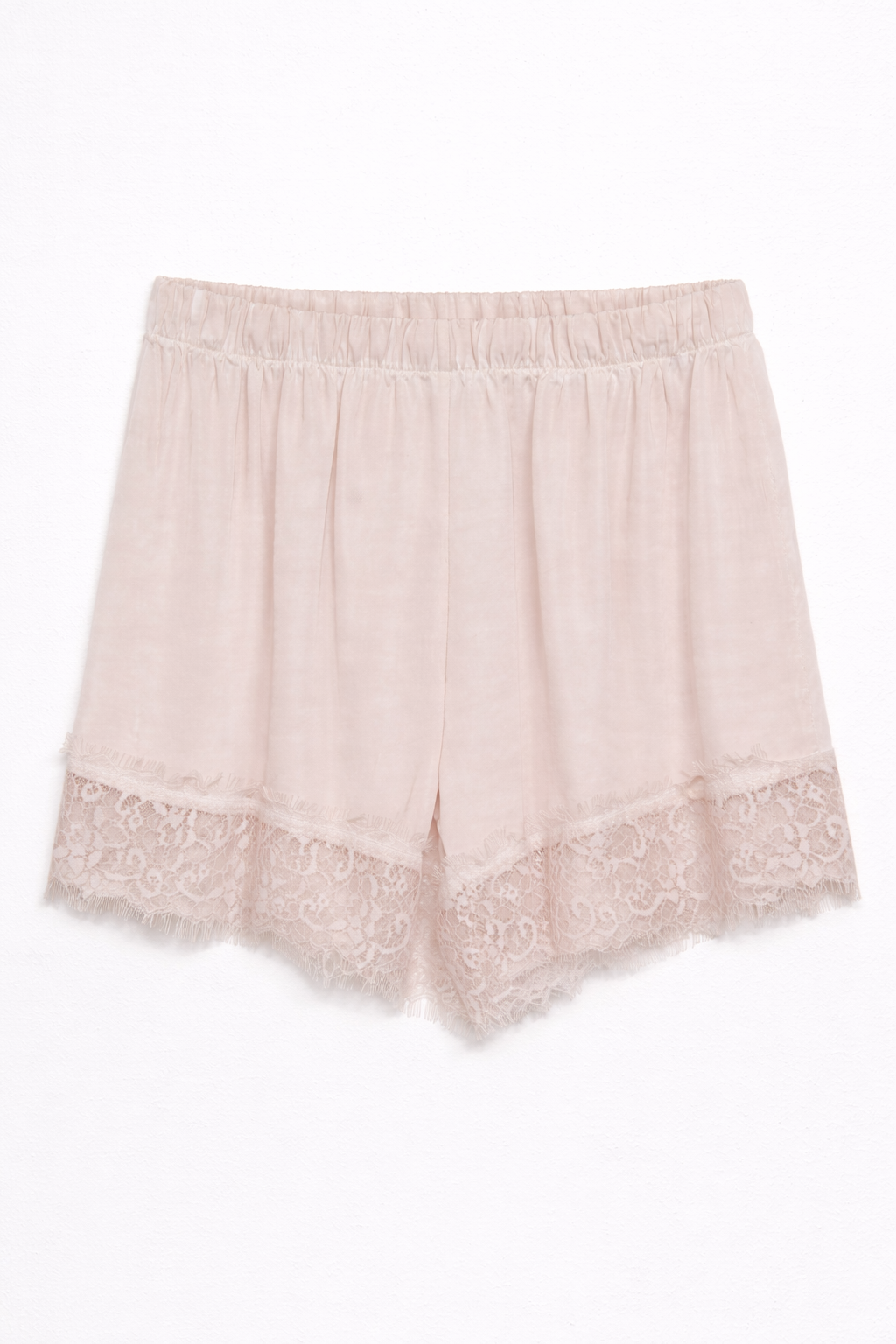 Shorts raso lingerie con pizzo - CIPRIA