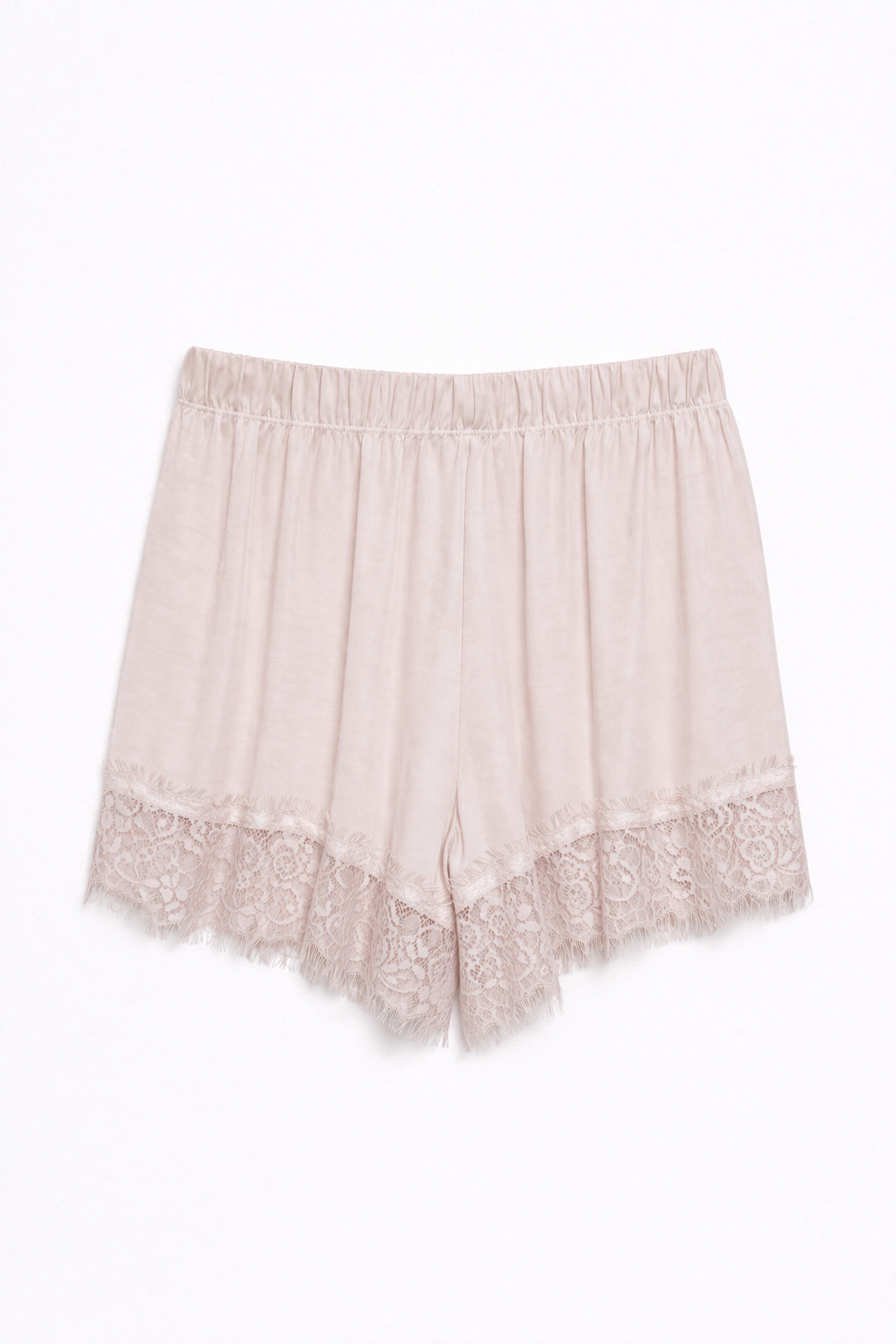 Shorts raso lingerie con pizzo - CIPRIA