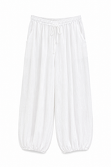 Pantaloni da gaucho fluidi - BIANCO