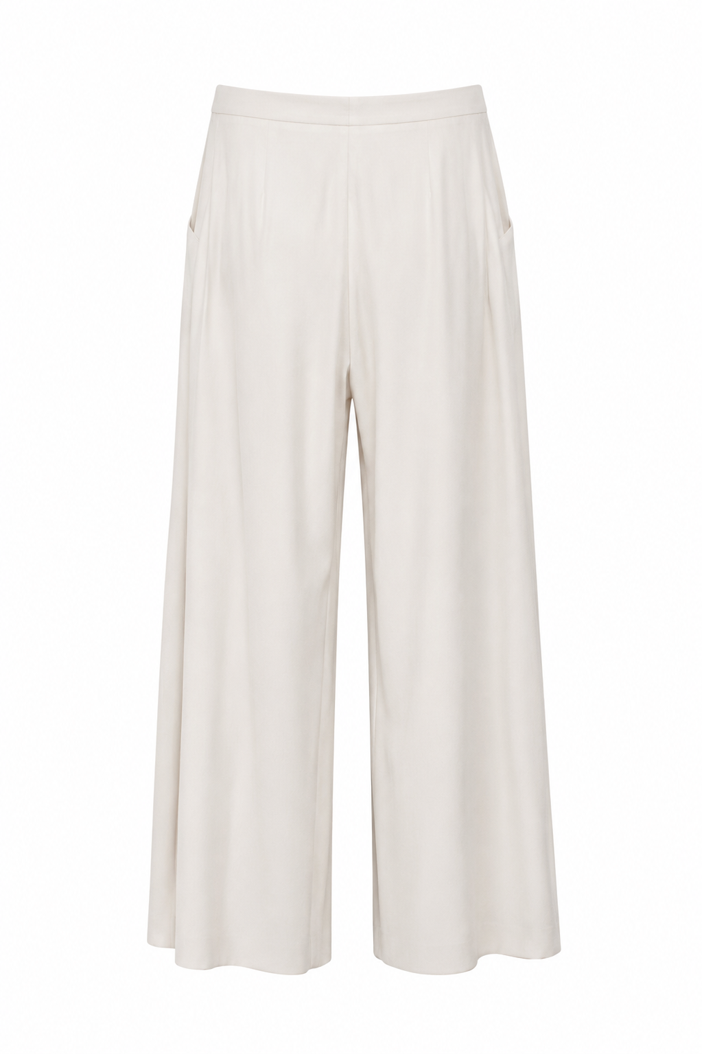 Pantaloni wide leg - PANNA