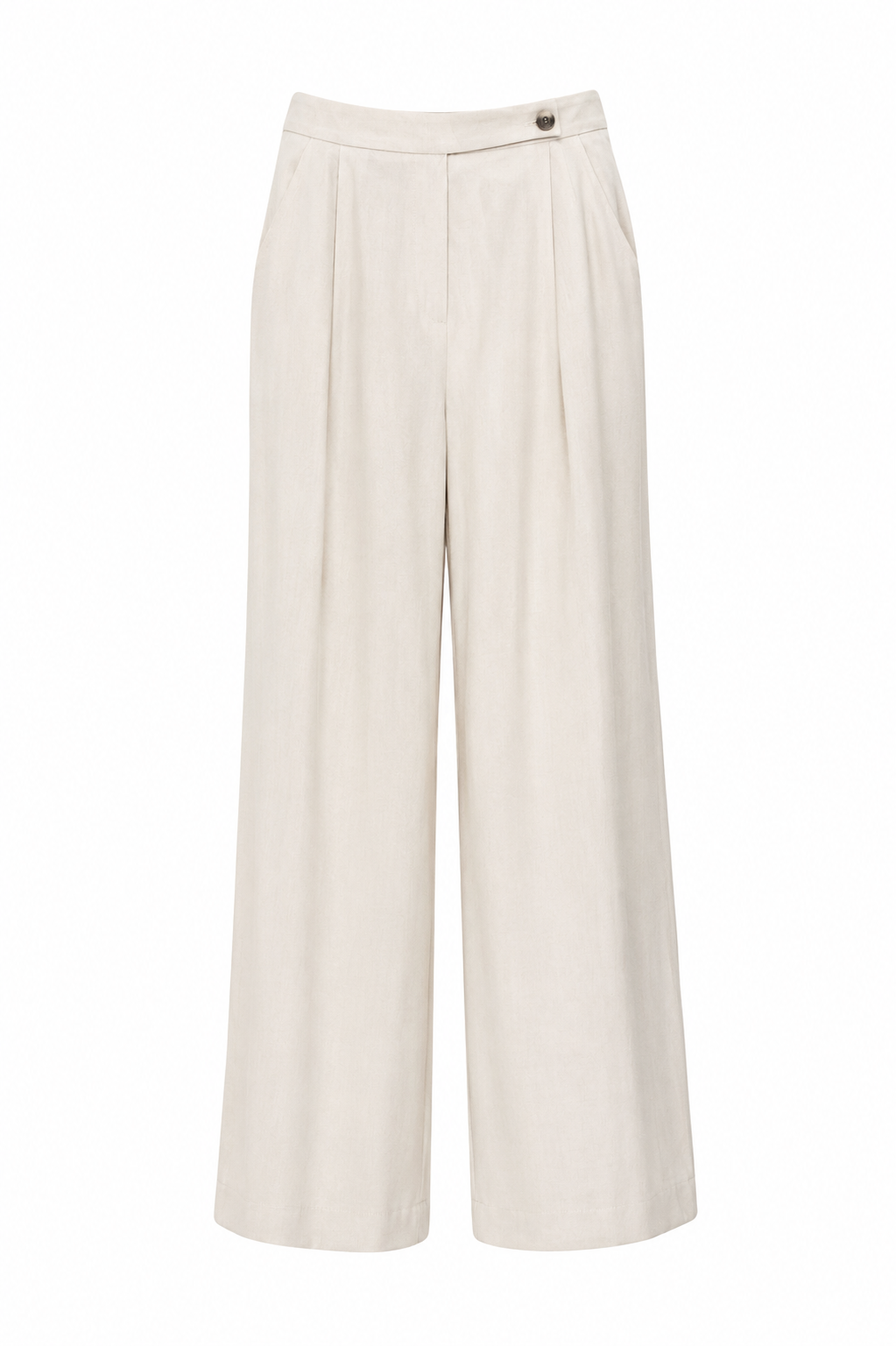 Pantaloni wide leg - PANNA