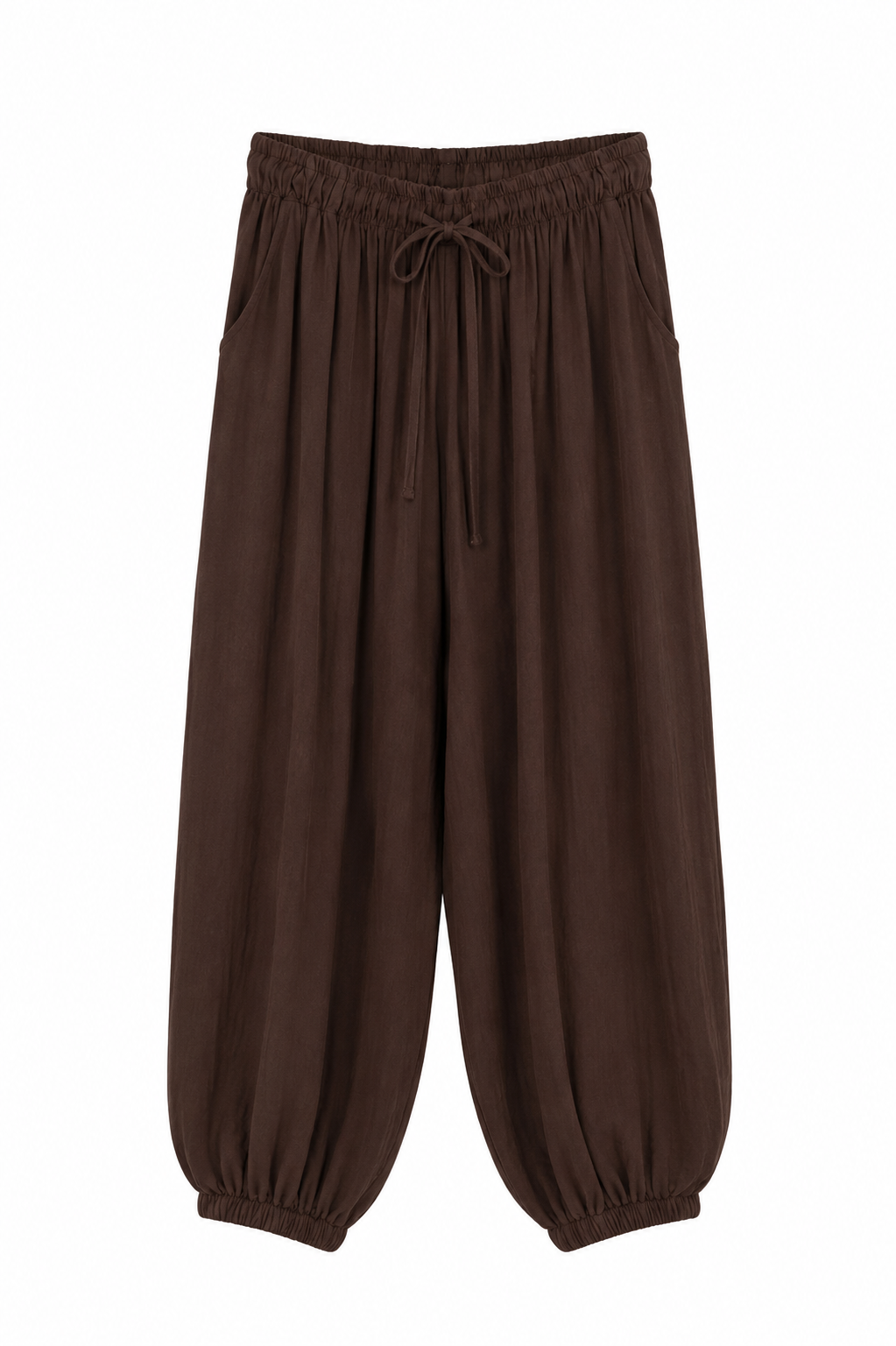 Pantalone morbido balloon - MARRONE