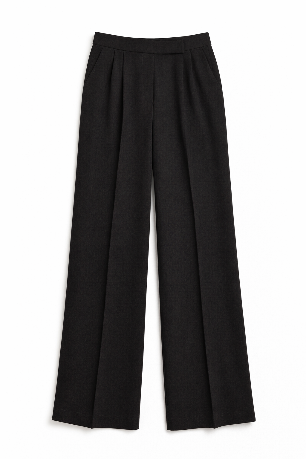 Pantalone wide leg unito - NERO