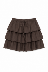 Gonna skort a balze - MARRONE