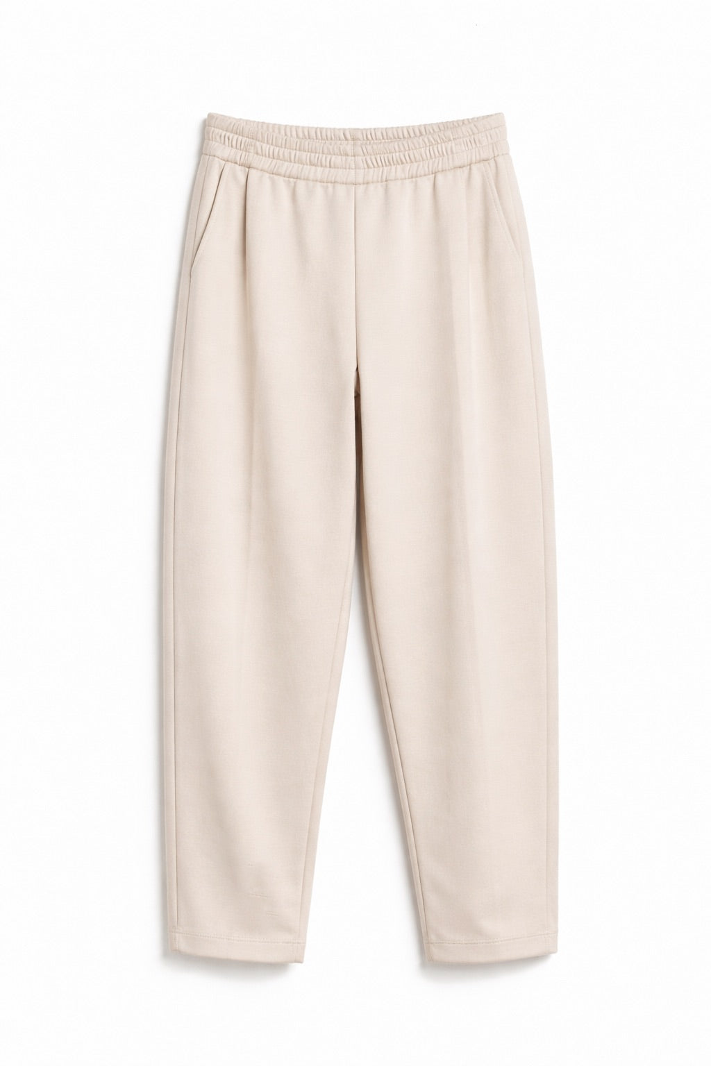 Pantalone barrel neoprene - BEIGE