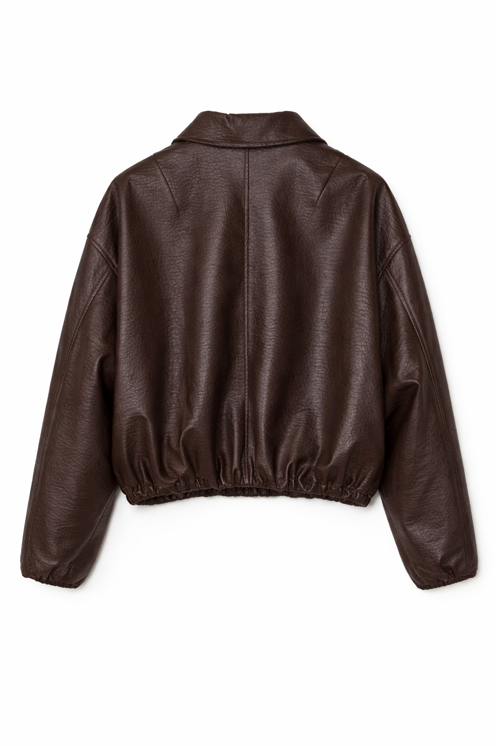 Bomber in ecopelle - MARRONE