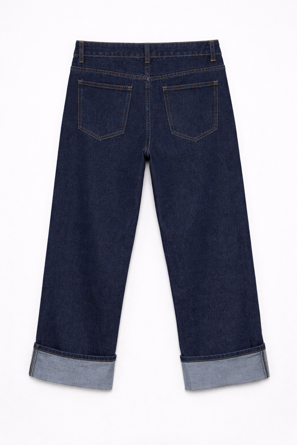 Jeans wid leg risvolto - RAW DENIM