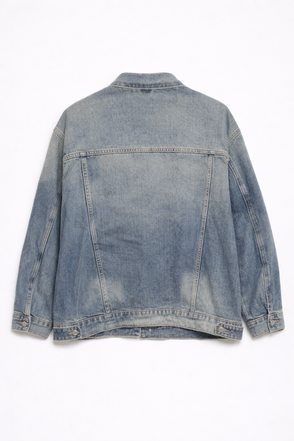 Giacca oversize in denim - DENIM SABBIATO