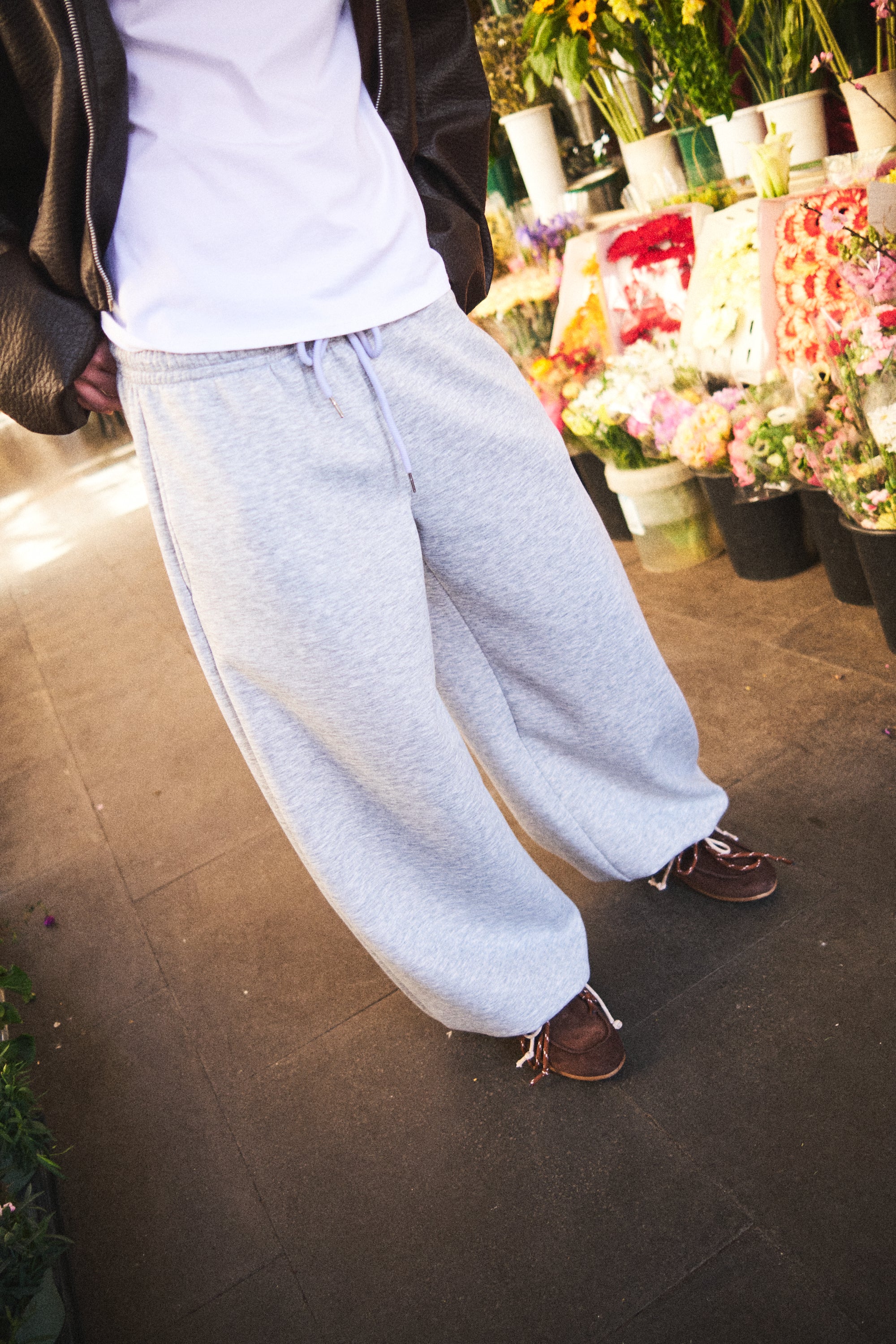 Pantalone jogger neoprene - GRIGIO