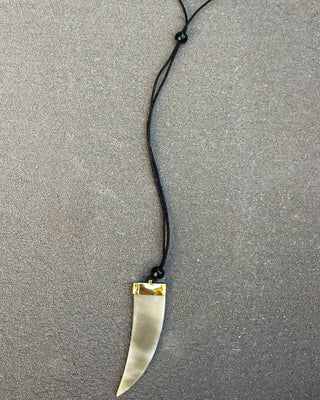 Collana corno piatto - AVORIO
