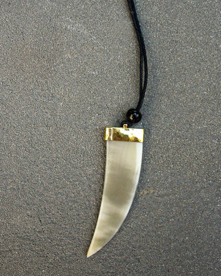 Collana corno piatto - AVORIO