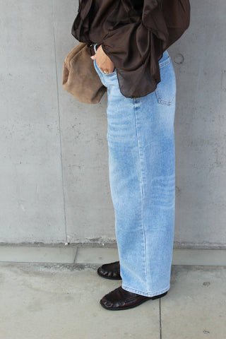 Baggy barrel - DENIM BLU