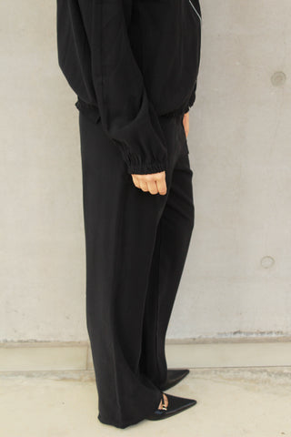 Pantalone dritto cargo - NERO