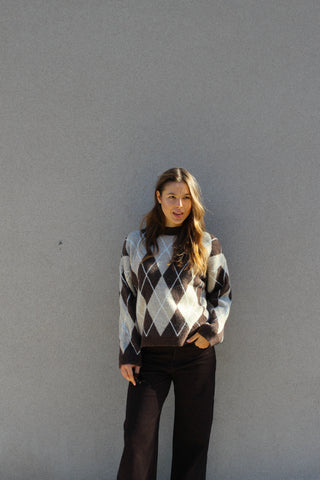 Pullover rombi - MORO