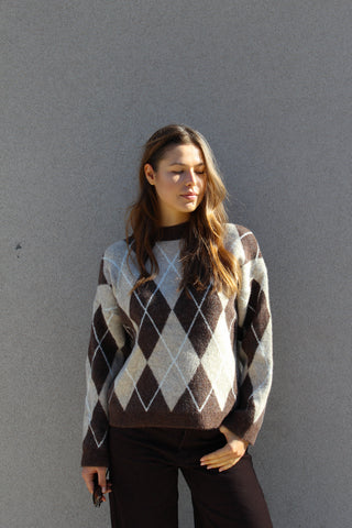 Pullover rombi - MORO