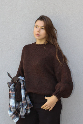 Maglia girocollo - MORO