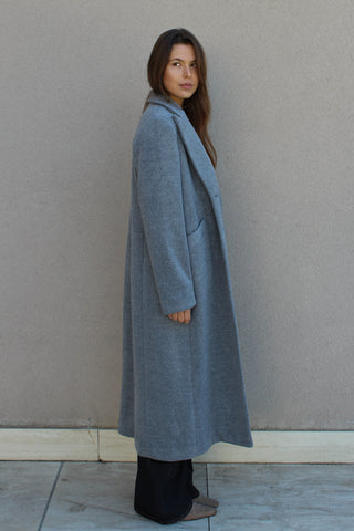 Cappotto lungo 3 bottoni - GRIGIO