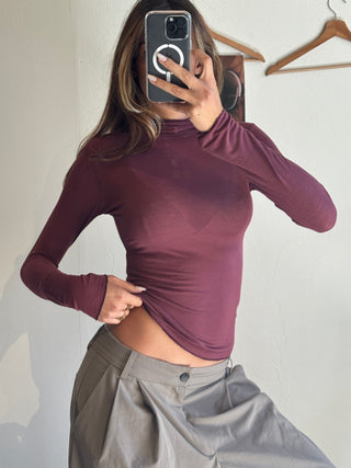 maglia lupetto - bordeaux