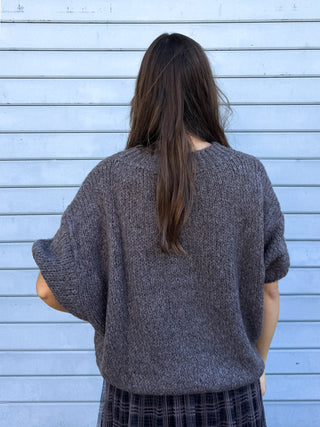 Pullover manica 3/4 - FANGO