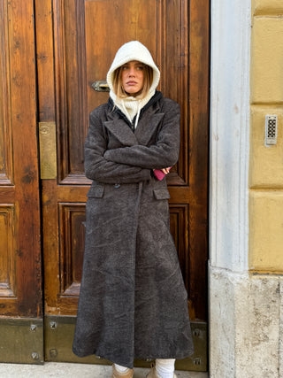 Cappotto doppio petto - MORO
