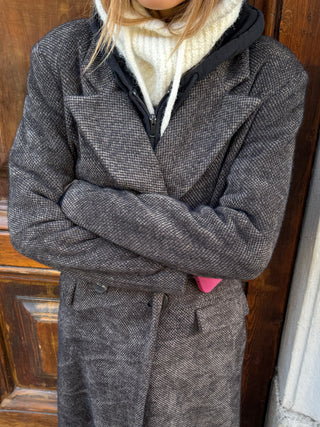 Cappotto doppio petto - MORO