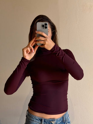 Maglia lupetto basic - BORDEAUX