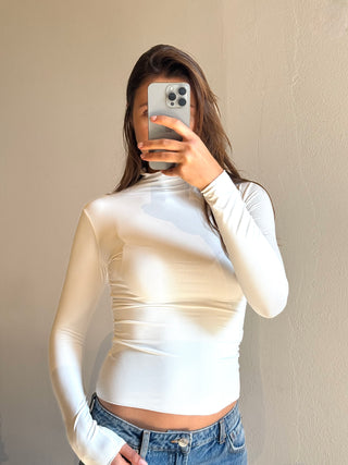 Maglia lupetto basic - BIANCO