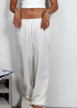 Pantalone morbido laccio - NATURALE