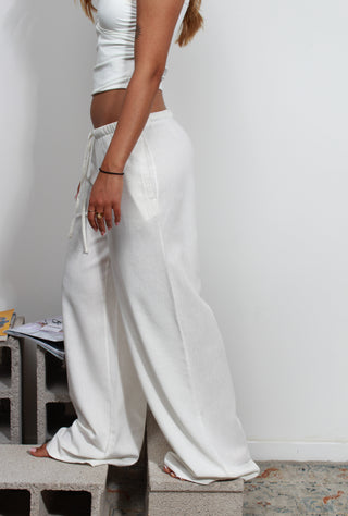 Pantalone morbido laccio - NATURALE