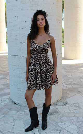 Abito spalline stampa animalier - Maculato