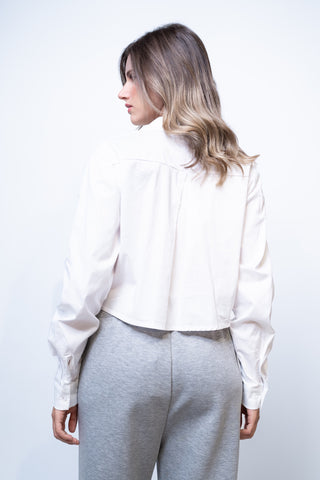 Camicia crop unita - BIANCO