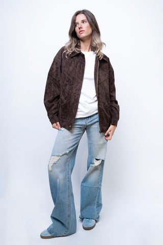 Jeans wide leg rotture - DENIM BLU