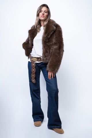 Jeans a campana vita bassa - RAW DENIM