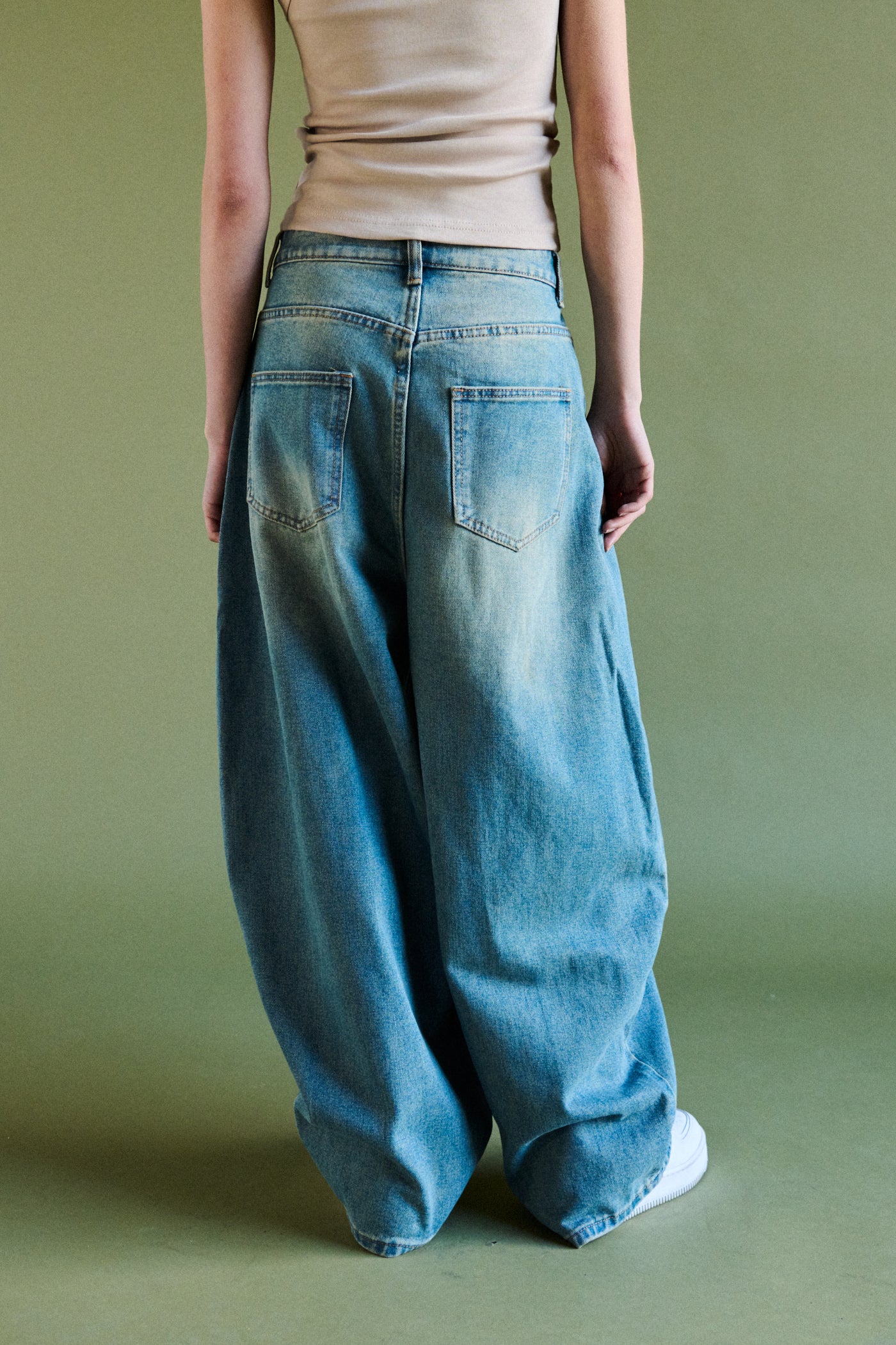 Jeans baggy fit barrel - DENIM BLU