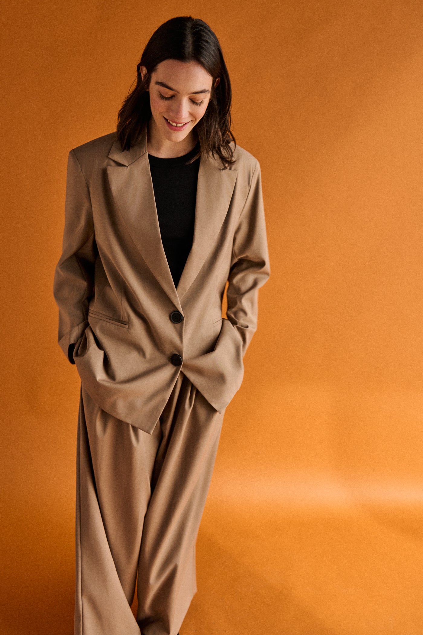 Blazer oversize - BEIGE