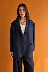 Blazer oversize lurex - BLU