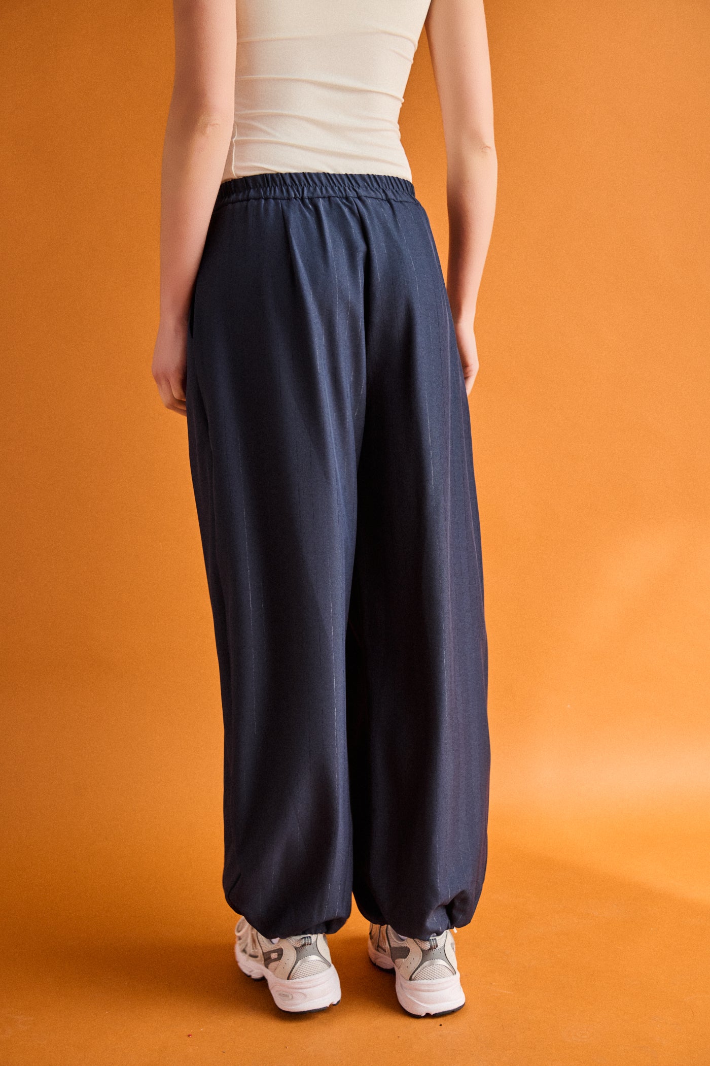Pantalone gaucho lurex - BLU