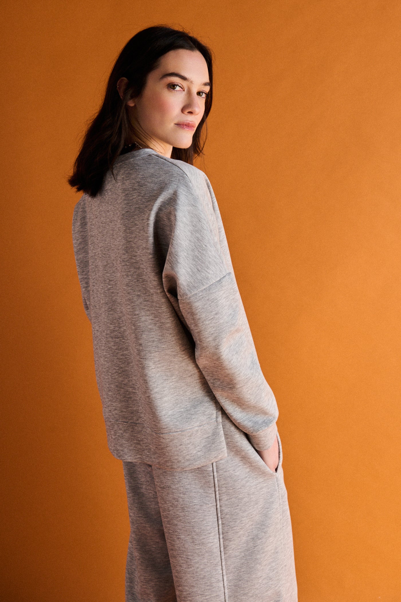 Felpa basic neoprene - GRIGIO